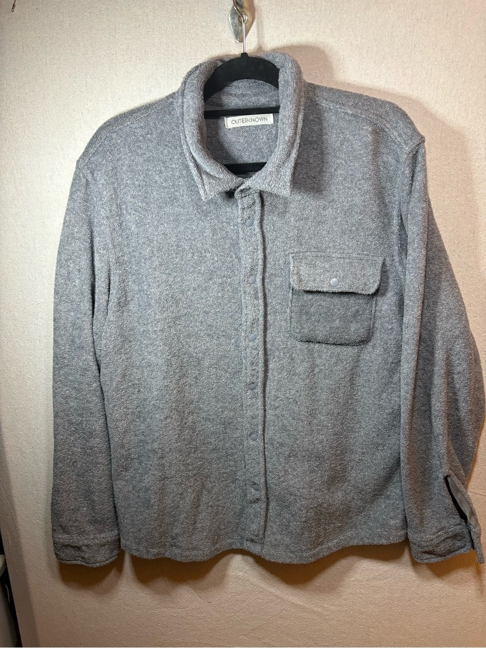 Outerknown Men's Heather Gray Shirt Jacket